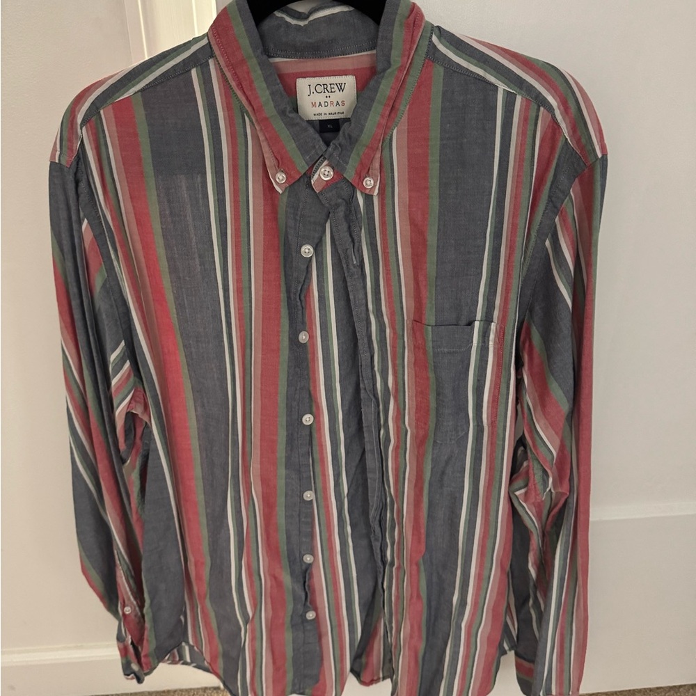 J. Crew Men's Multicolor Striped Shirt